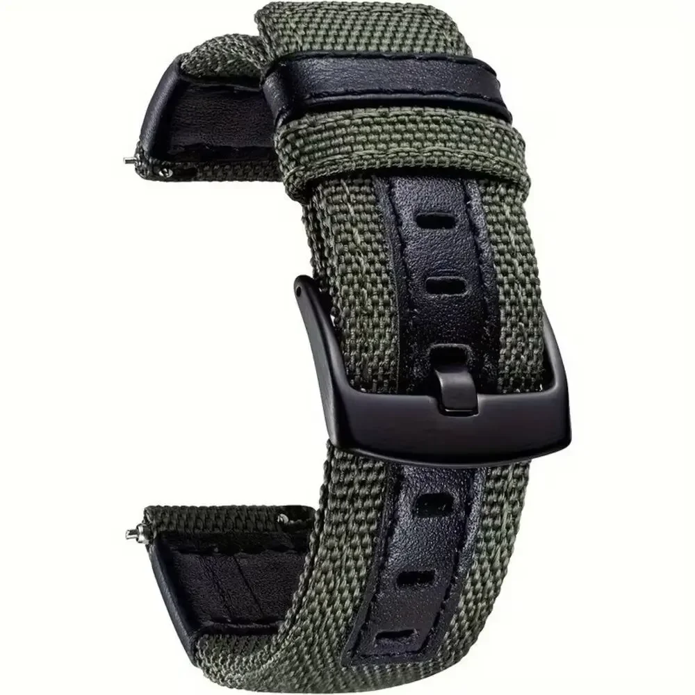 Nylon Green Watch Straps Unisex Replacement Straps for Sports Watches 20MM New